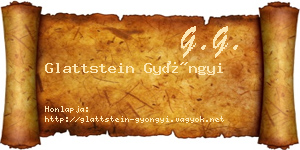 Glattstein Gyöngyi névjegykártya